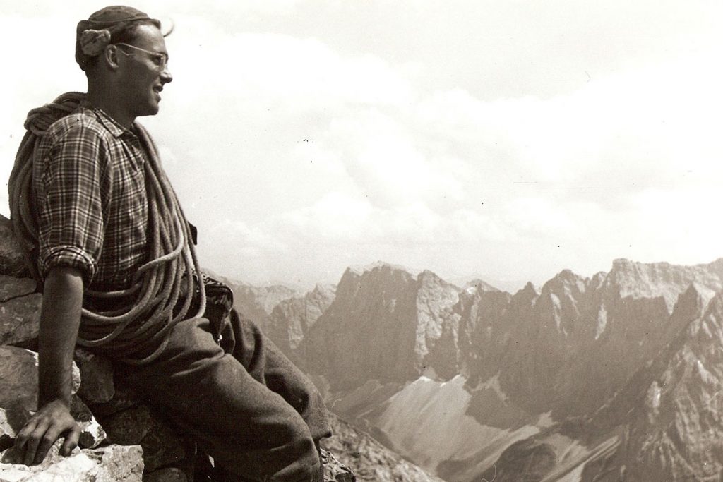 Hermann Huber 1952 Karwendelspitze